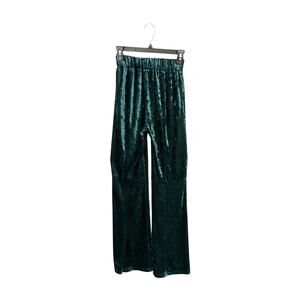 Ronny Kobo Womens Velvet Velour Elastic Flare Bell Bottom Lounge Pants Sz Small